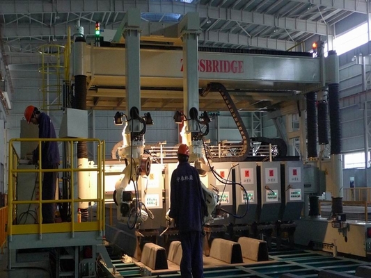 800mm Brücken-Platten-Behälter-Schweißgerät, U Rib Assembling Automatic Welding Line